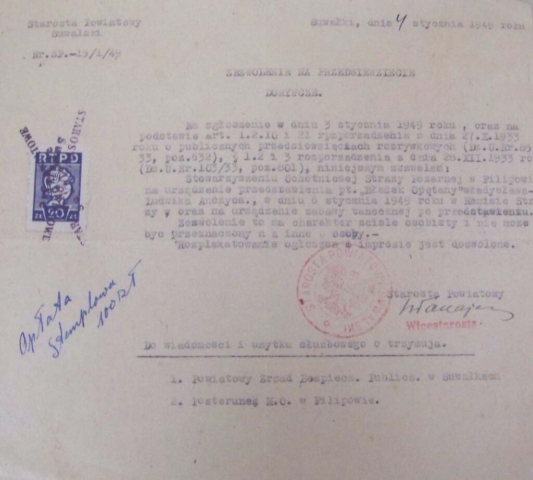 1949_ pozwolenie na sztukę