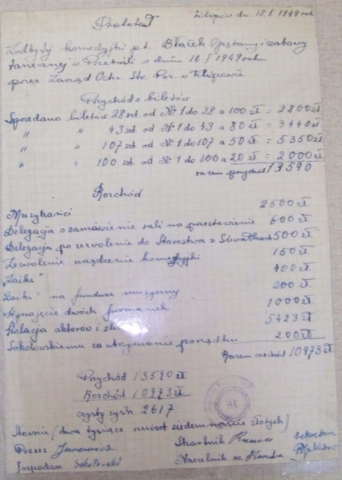 1949_ protokół odbytej komedyjki